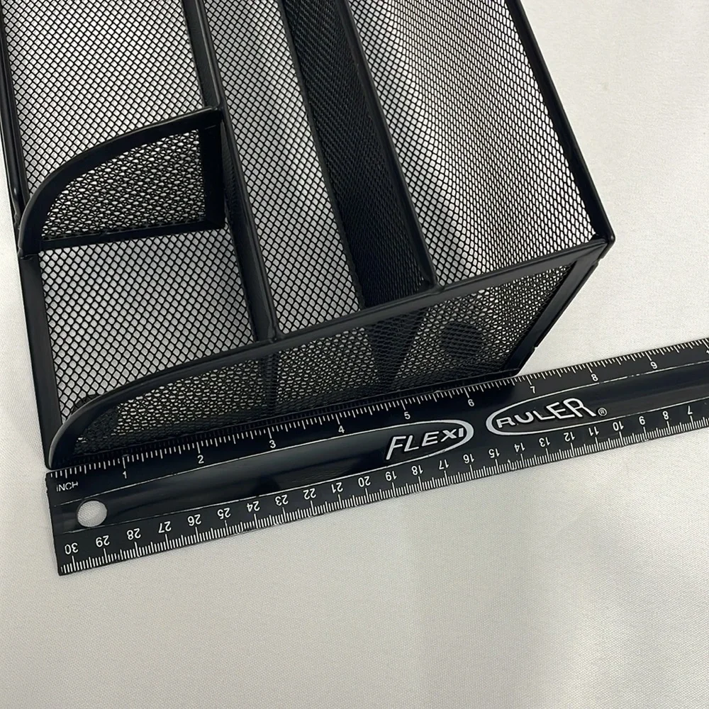Black Mesh Desk Organizer